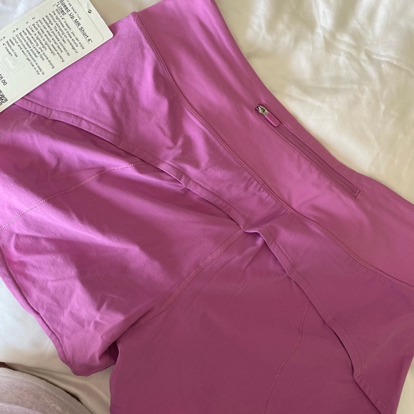 NWT Lululemon athletica Pink Speed Up Athletic Shorts - Picture 2 of 3